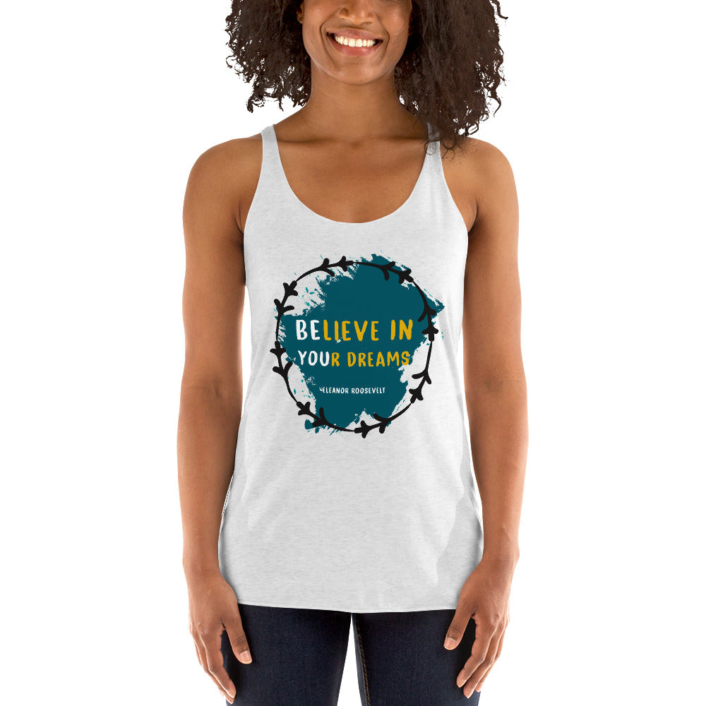 Women's Racerback Tank - Eleanor Roosevelt quotes