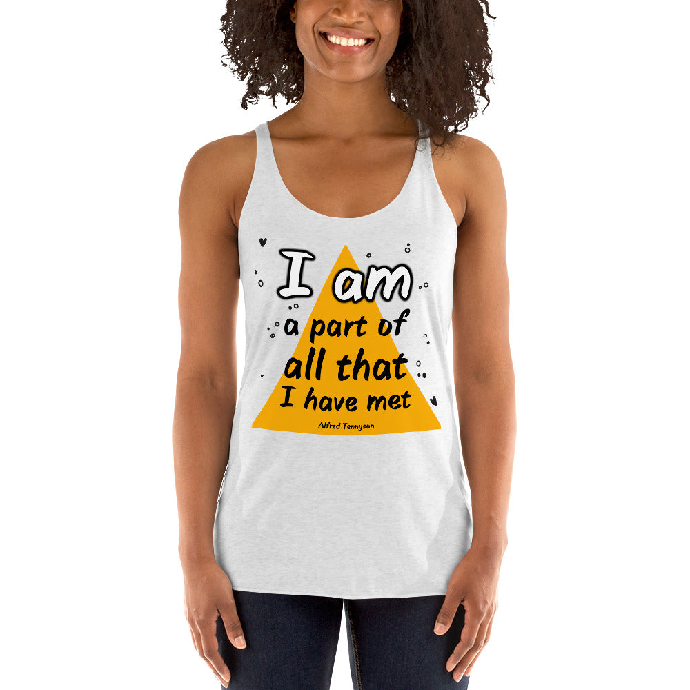 Women's Racerback Tank - Alfred Tennyson quotes