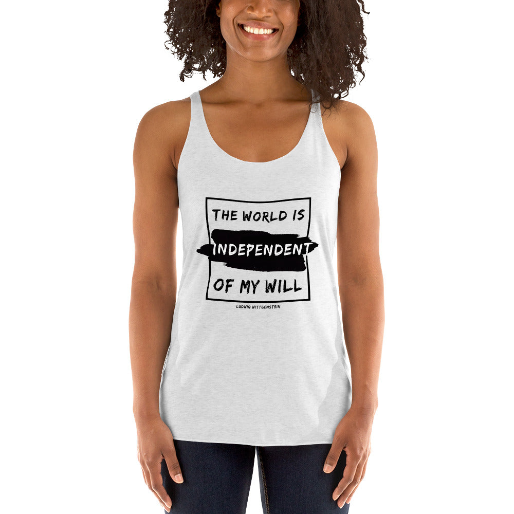 Women's Racerback Tank - Ludwig Wittgenstein quotes