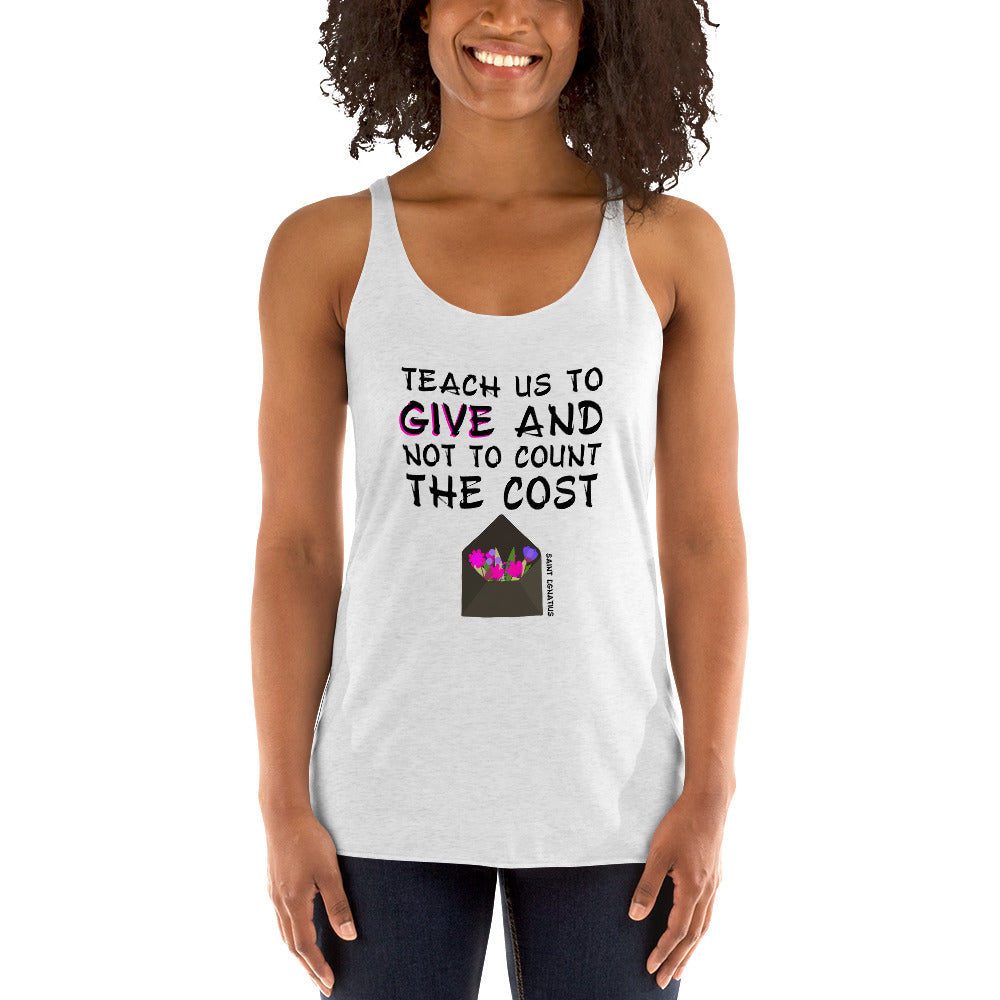 Women's Racerback Tank - Saint Ignatius Quotes