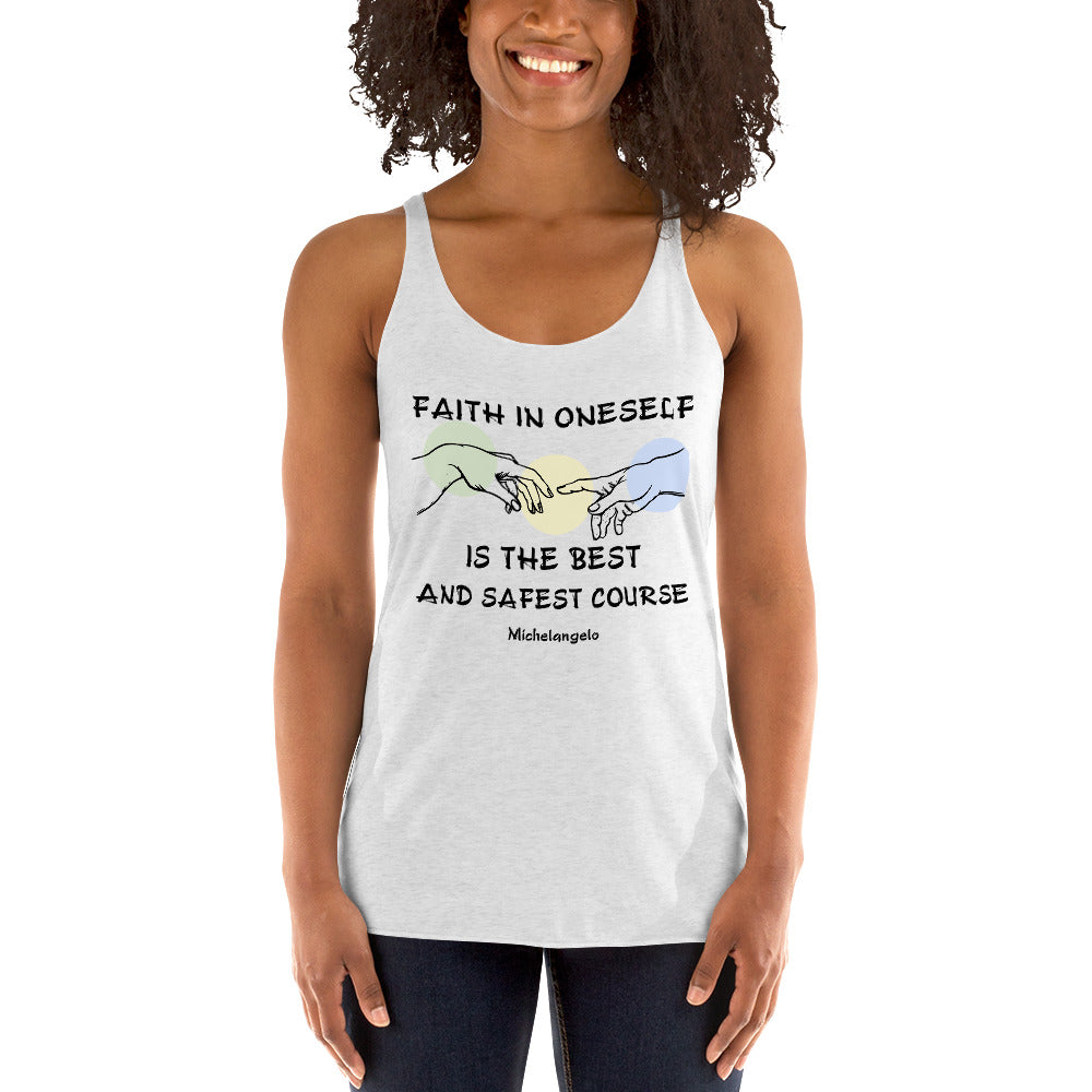 Women's Racerback Tank - Michelangelo quotes