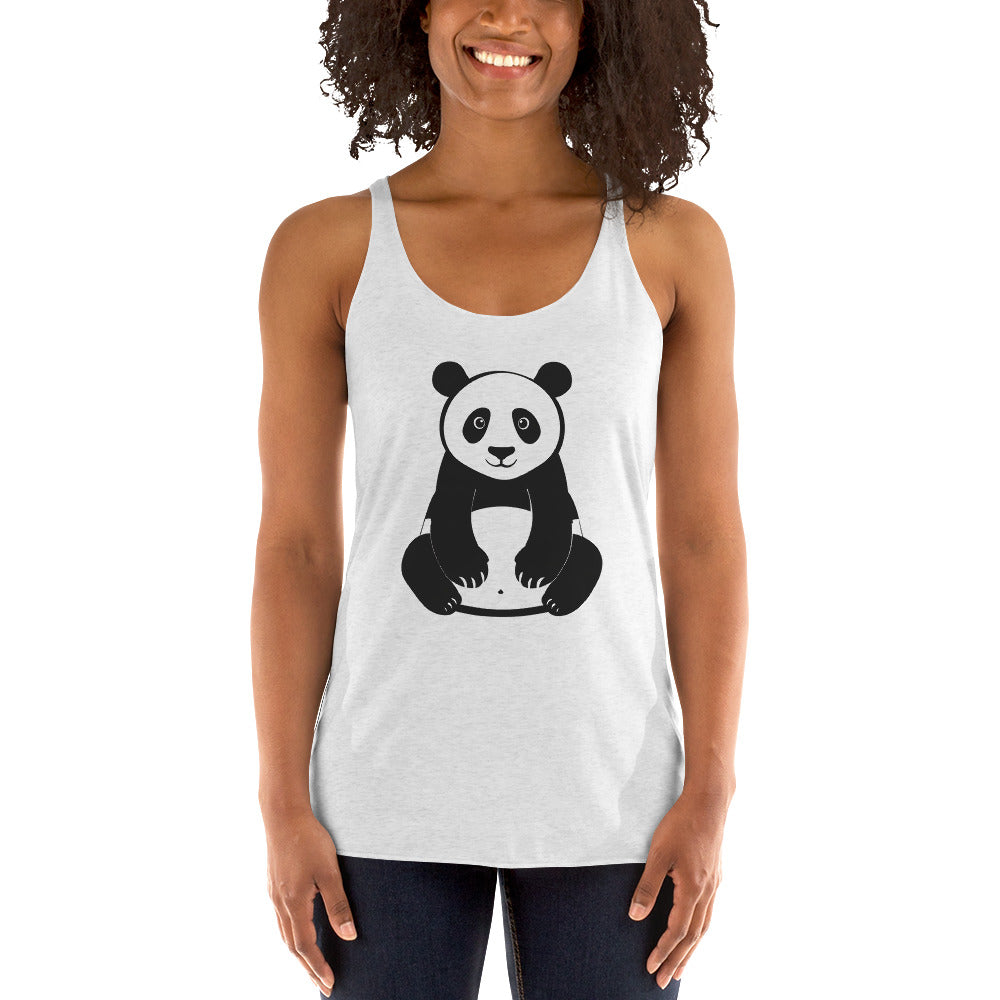 Women's Racerback Tank - Panda