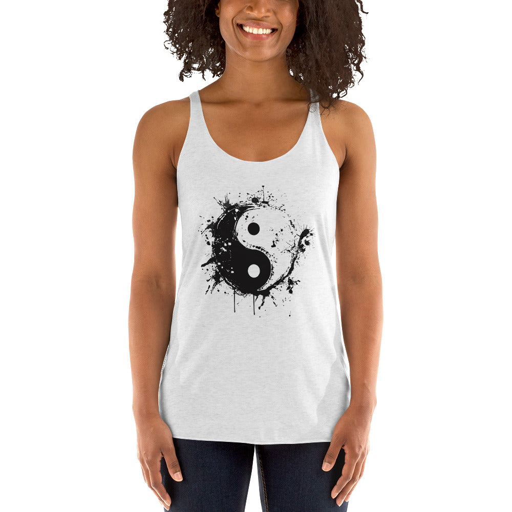 Women's Racerback Tank - Yin And Yang