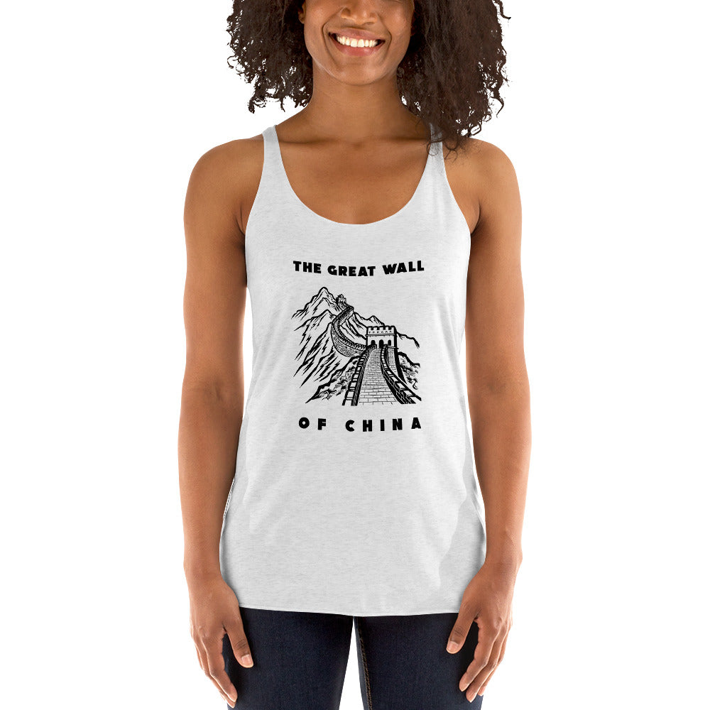 Women's Racerback Tank - The Great Wall Of China