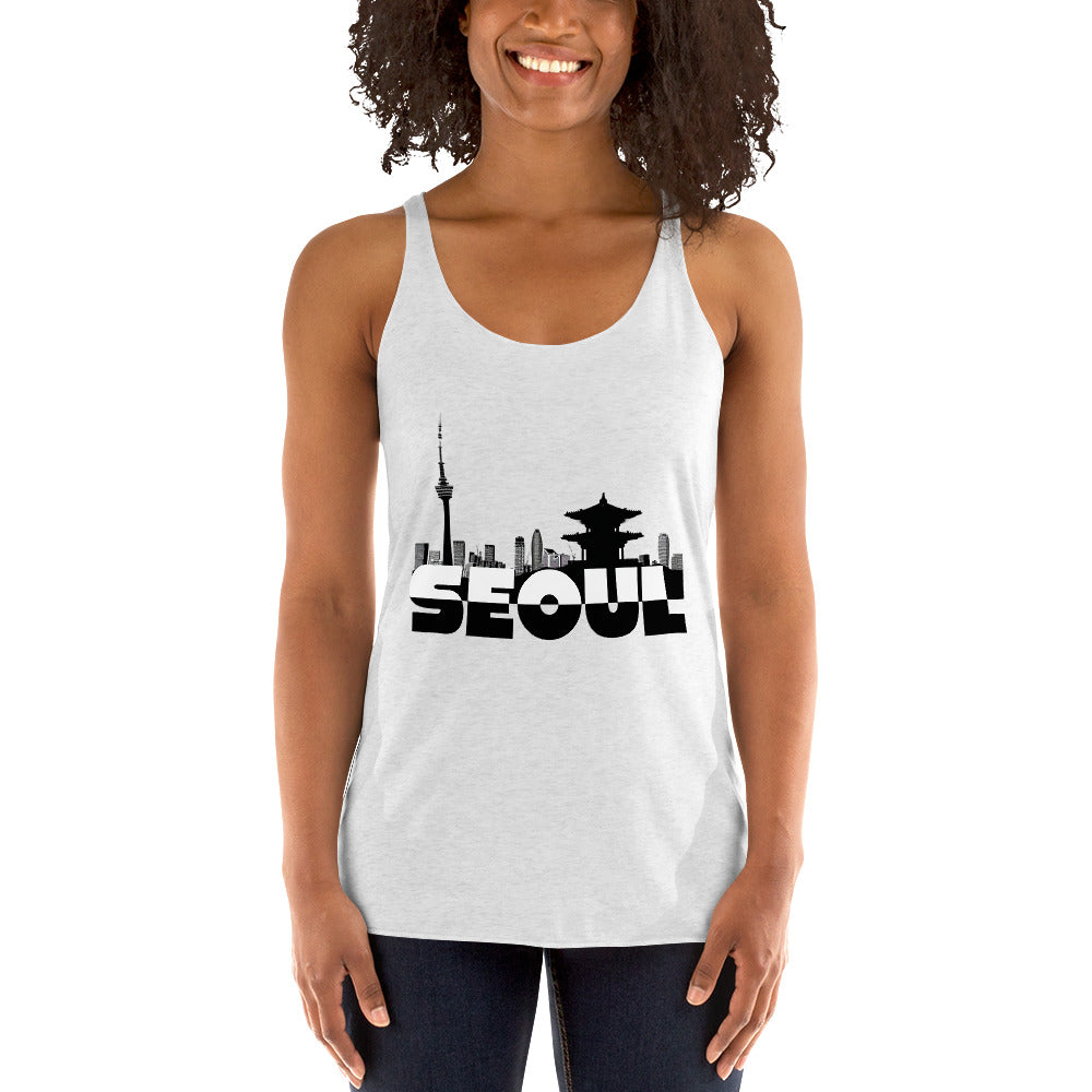 Women's Racerback Tank - Seoul City