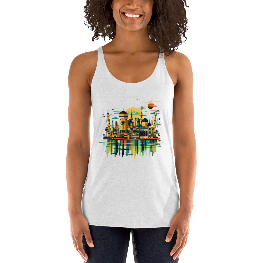 Women's Racerback Tank - Syrian Architecture