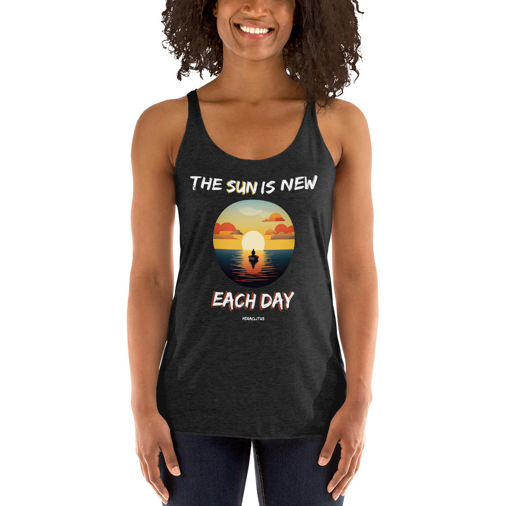 Women's Racerback Tank -  Heraclitus quotes