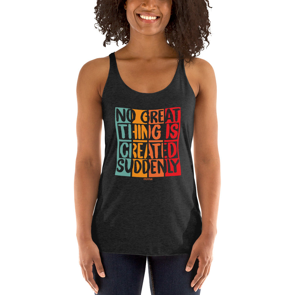 Women's Racerback Tank - Epictetus quotes