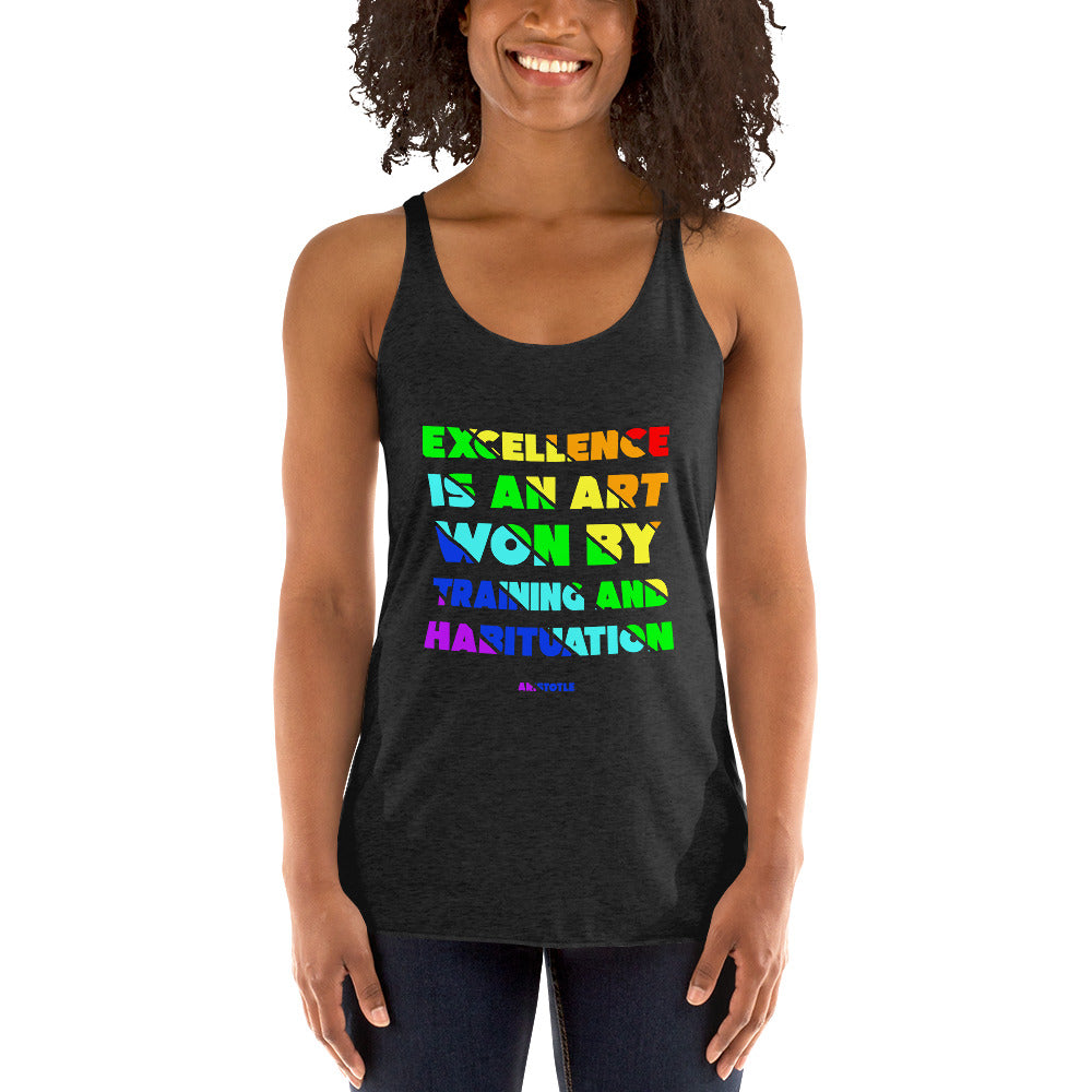 Women's Racerback Tank - Aristotle quotes