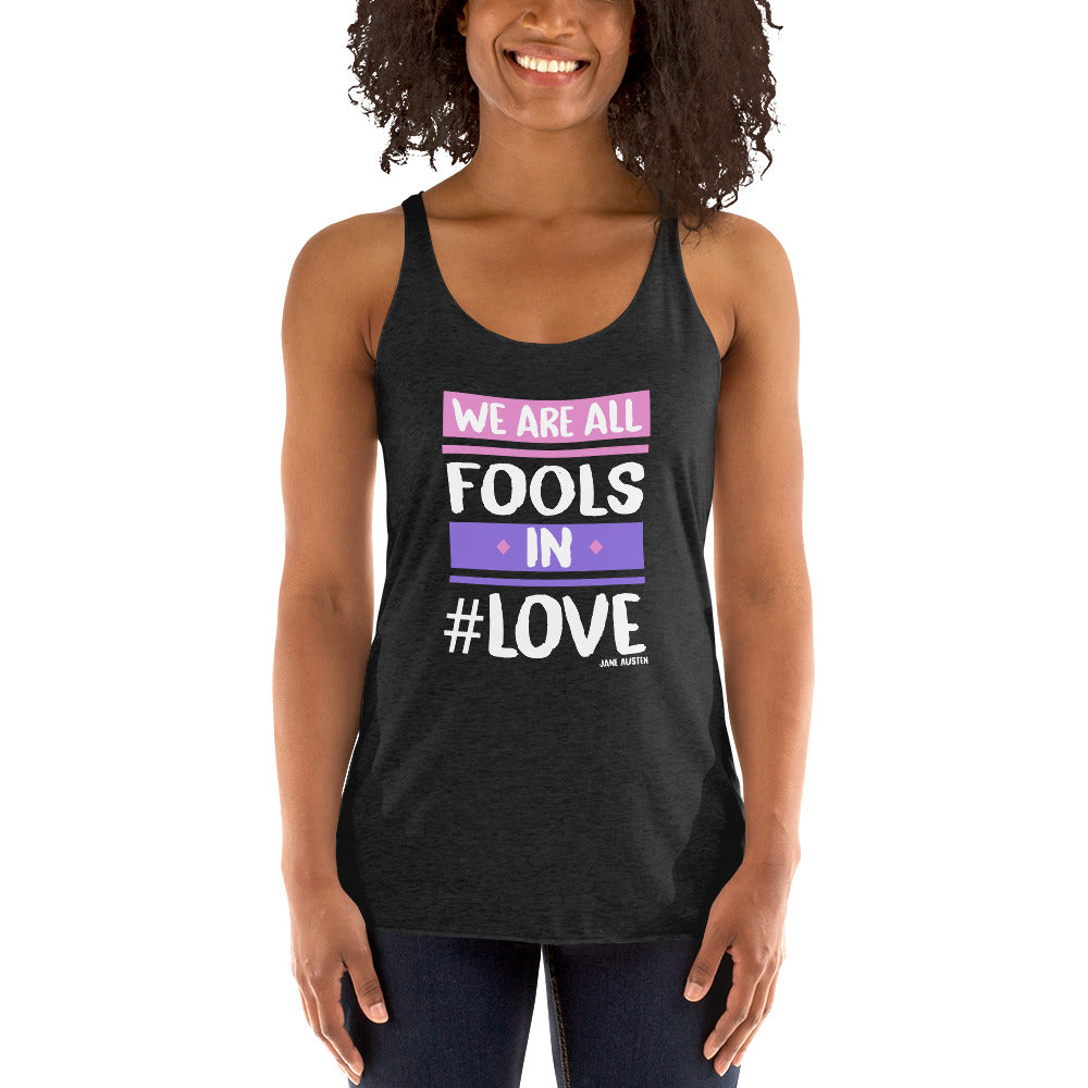 Women's Racerback Tank - Jane Austen quotes