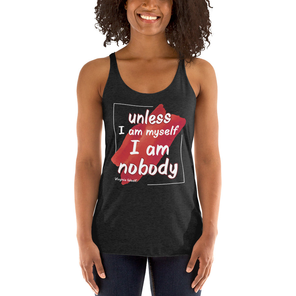 Women's Racerback Tank - Virginia Woolf quotes