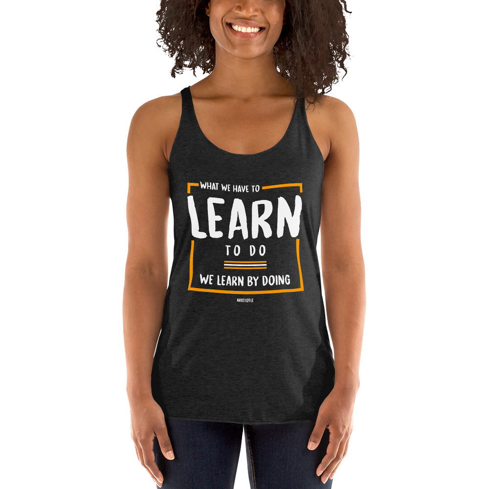 Women's Racerback Tank - Aristotle quotes