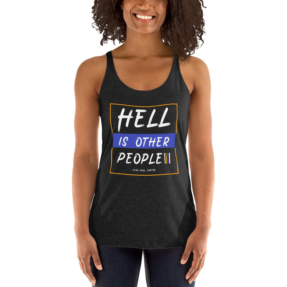 Women's Racerback Tank - Sartre quotes