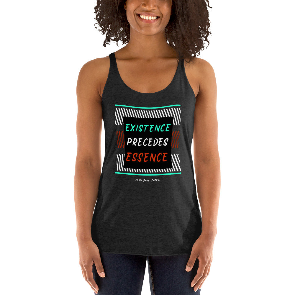 Women's Racerback Tank - Sartre quotes