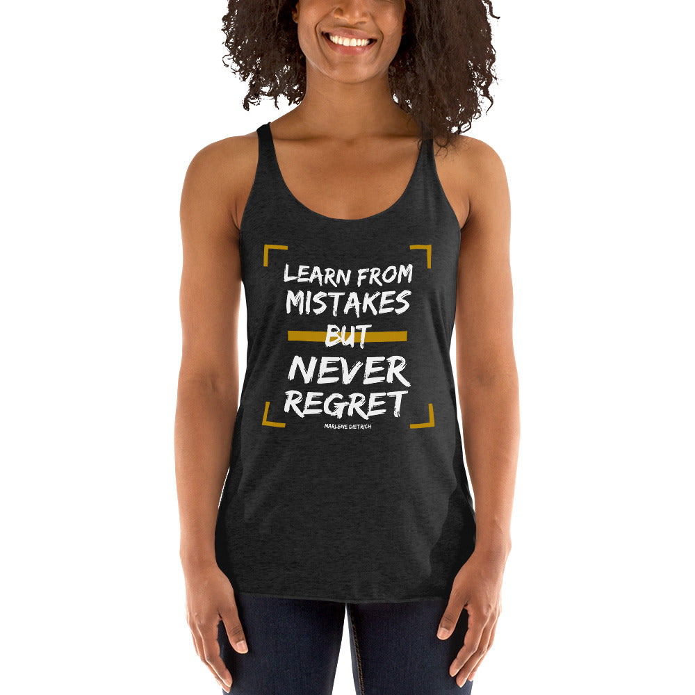 Women's Racerback Tank - Marlene Dietrich quotes