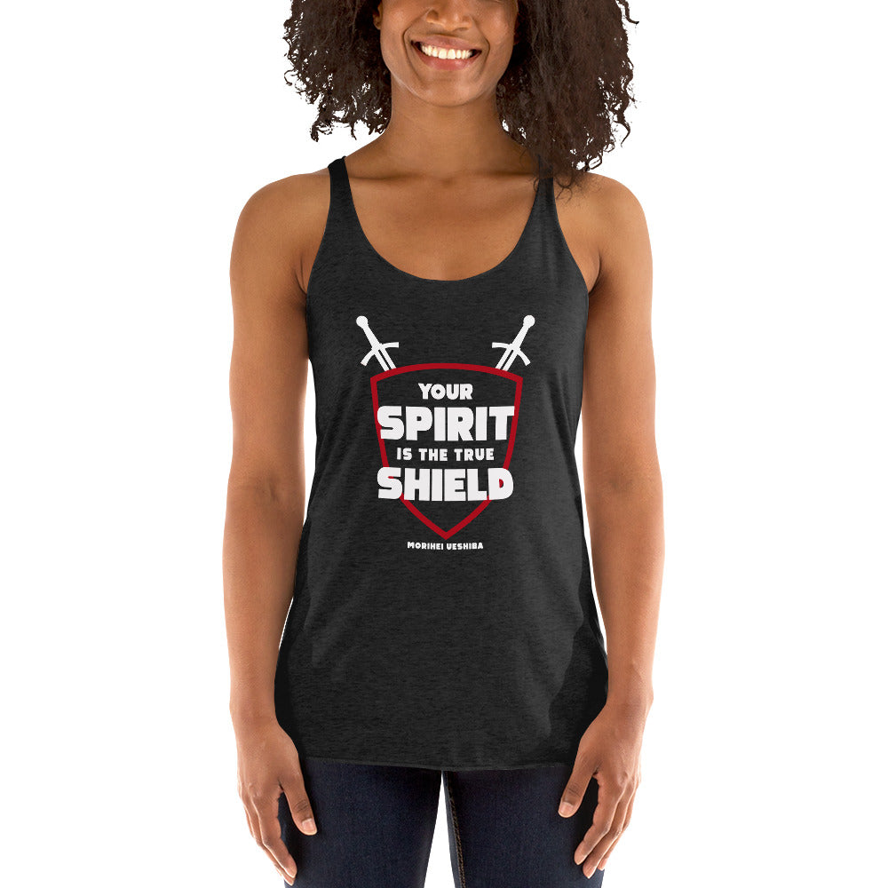 Women's Racerback Tank - Morihei Ueshiba quotes