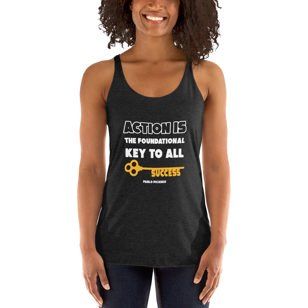 Women's Racerback Tank - Pablo Picasso Quotes