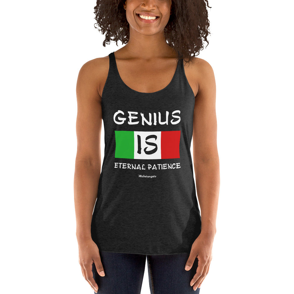 Women's Racerback Tank - Michelangelo quotes