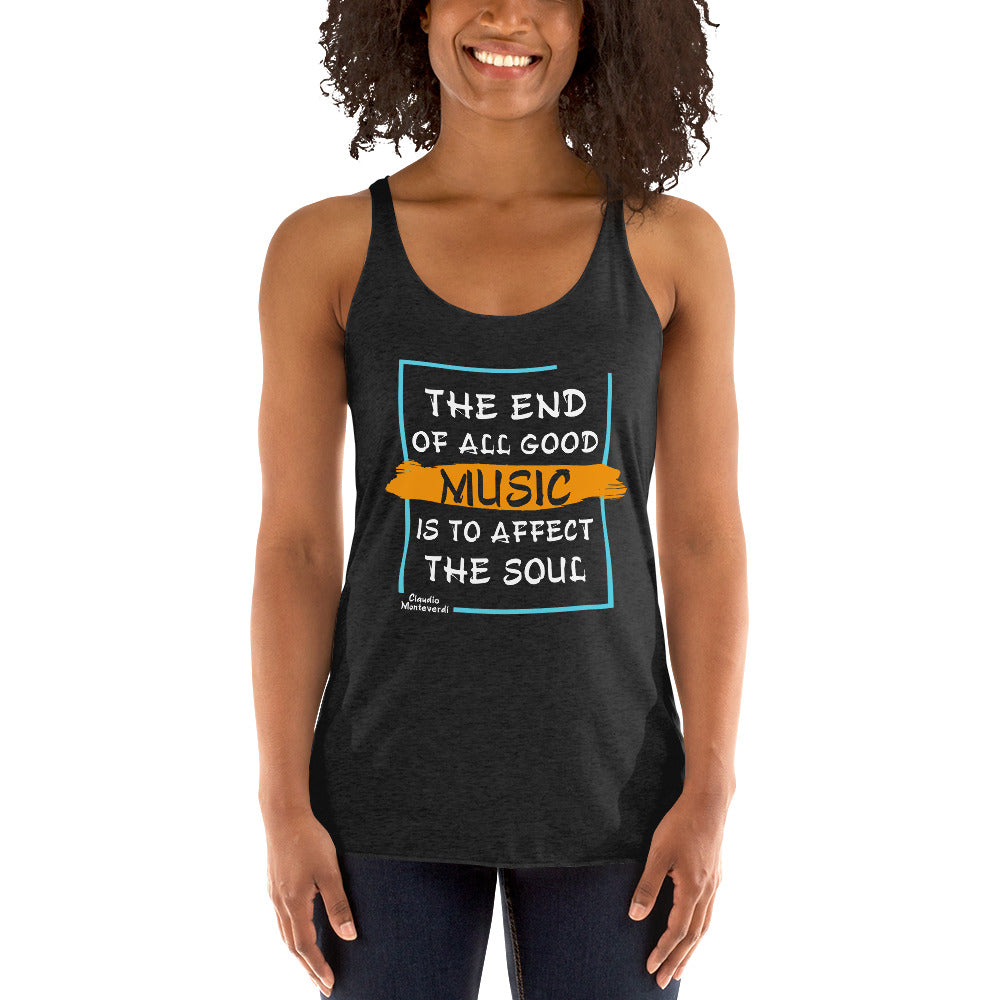 Women's Racerback Tank - Claudio Monteverdi Quotes