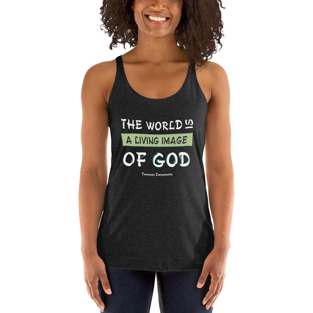 Women's Racerback Tank - Tommaso Campanella Quotes