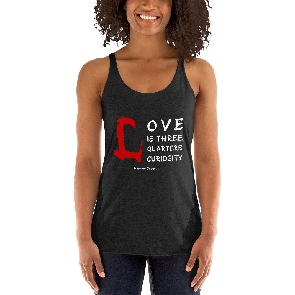 Women's Racerback Tank - Giacomo Casanova Quotes