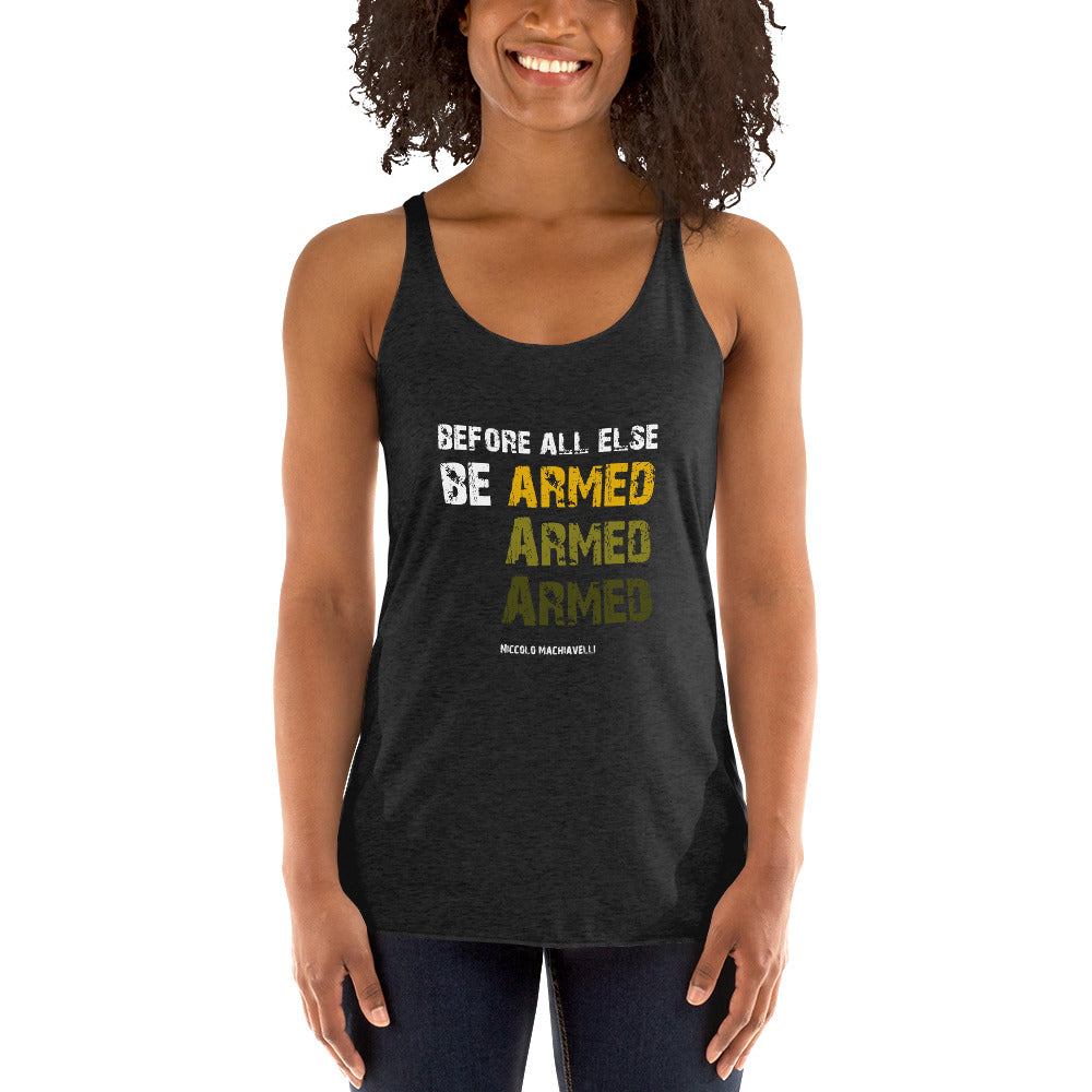 Women's Racerback Tank - Niccolò Machiavelli' Quotes