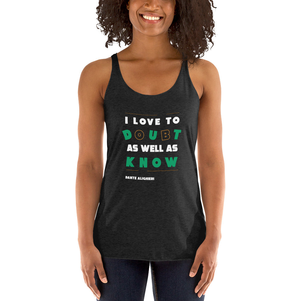 Women's Racerback Tank - Dante Alighieri's Quotes