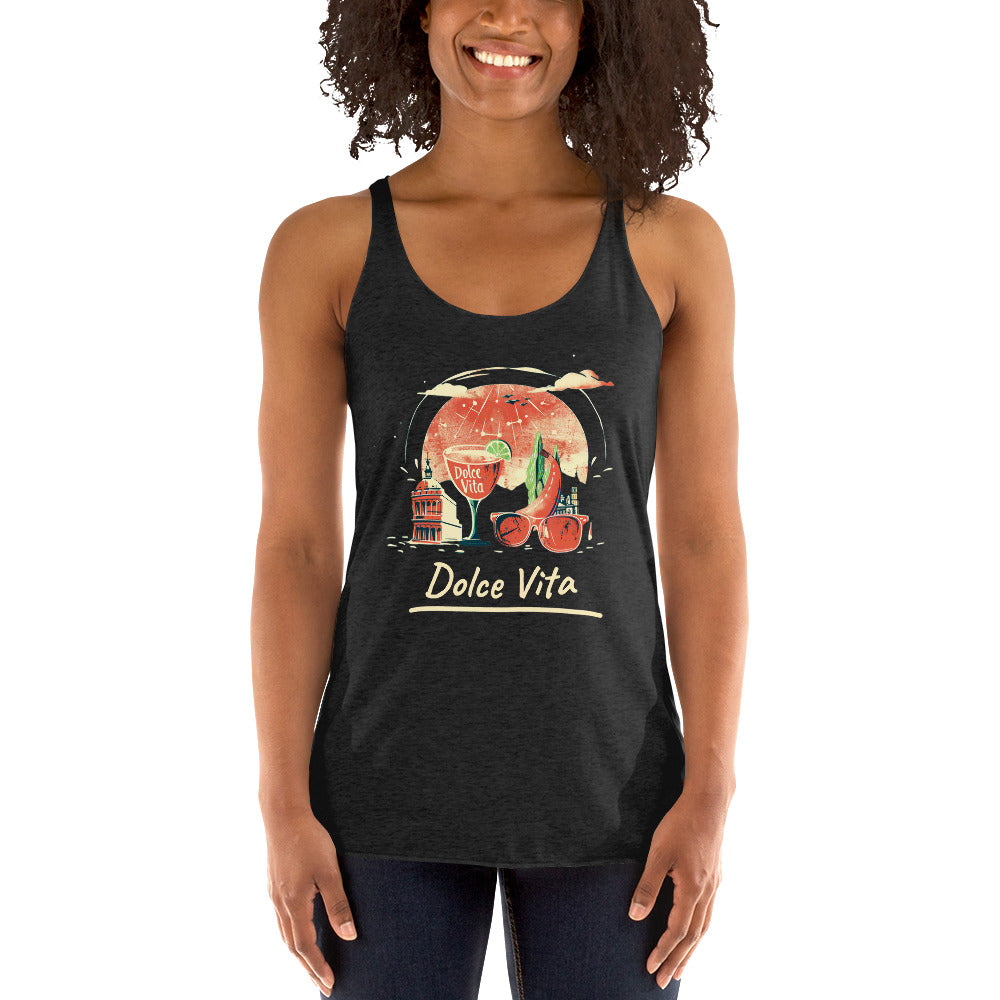 Women's Racerback Tank - Italian Culture. Dolce Vita