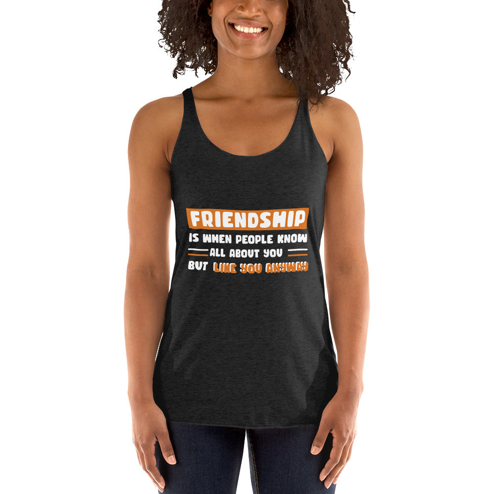 Women's Racerback Tank - Japanese Culture. Moai