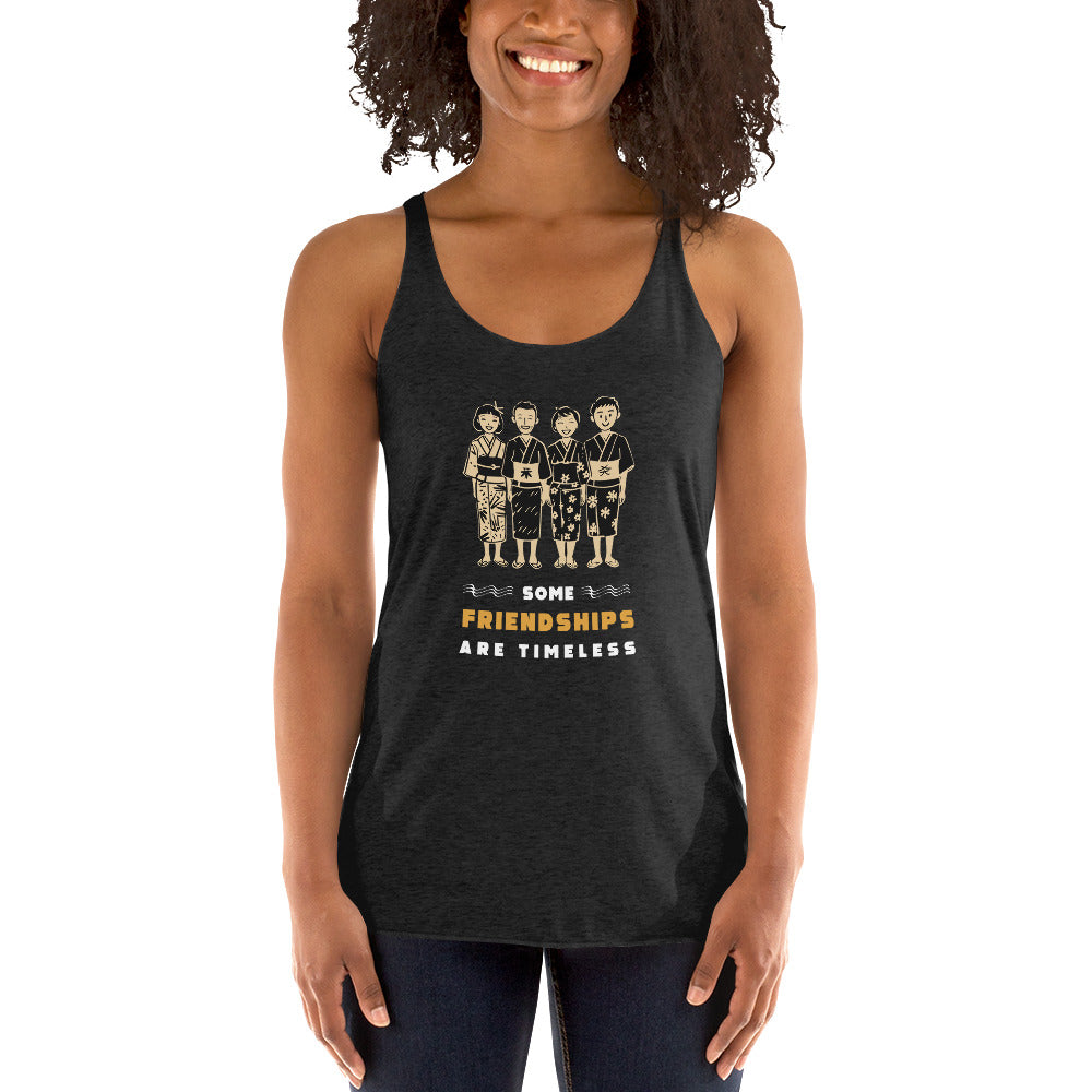 Women's Racerback Tank - Moai, Some friendships Are Timeless