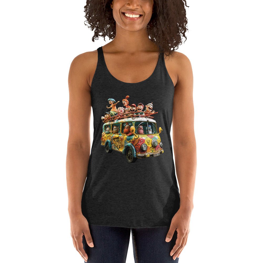 Women's Racerback Tank - Public transportation