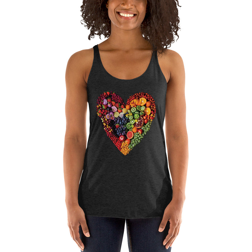 Women's Racerback Tank - Having a Healthy lifestyle