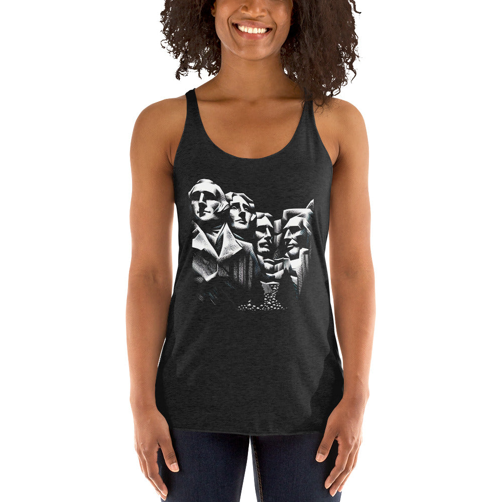 Women's Racerback Tank - Mount Rushmore