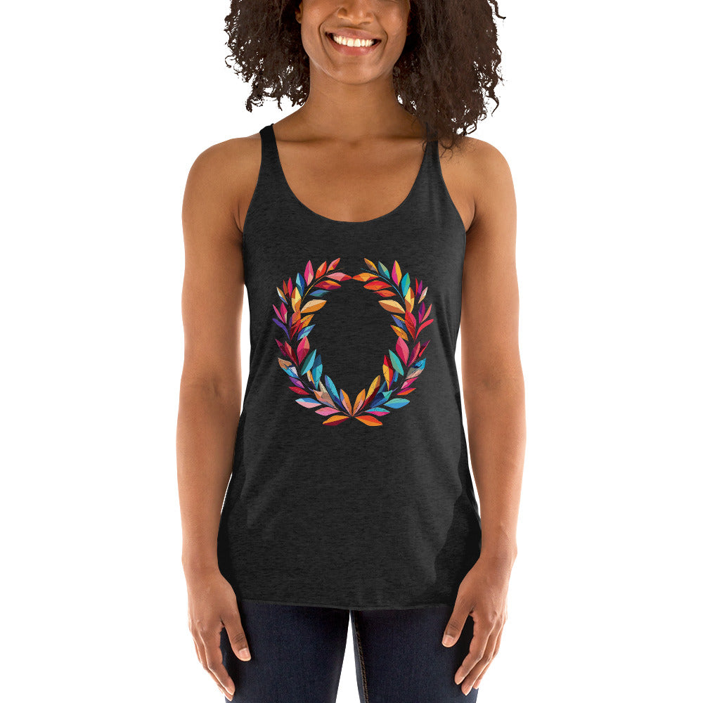 Women's Racerback Tank - Laurel Wreath