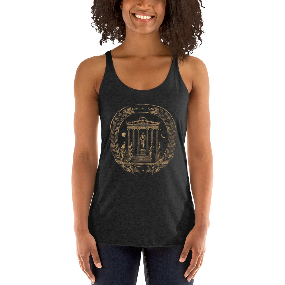 Women's Racerback Tank - Greek Cultural Symbols