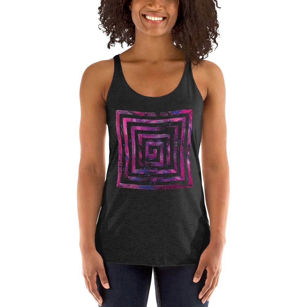 Women's Racerback Tank - Labyrinth