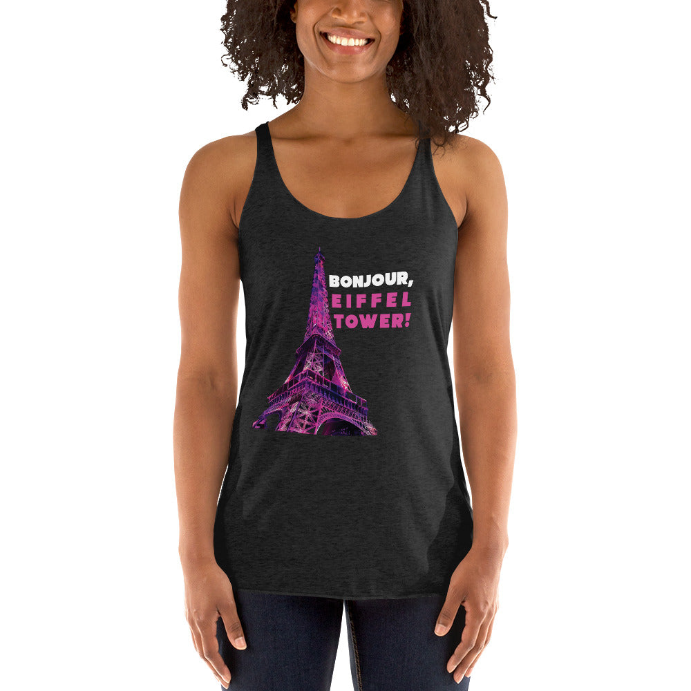 Women's Racerback Tank - Eiffel Tower