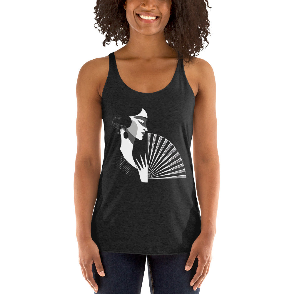 Women's Racerback Tank - Spanish Fan