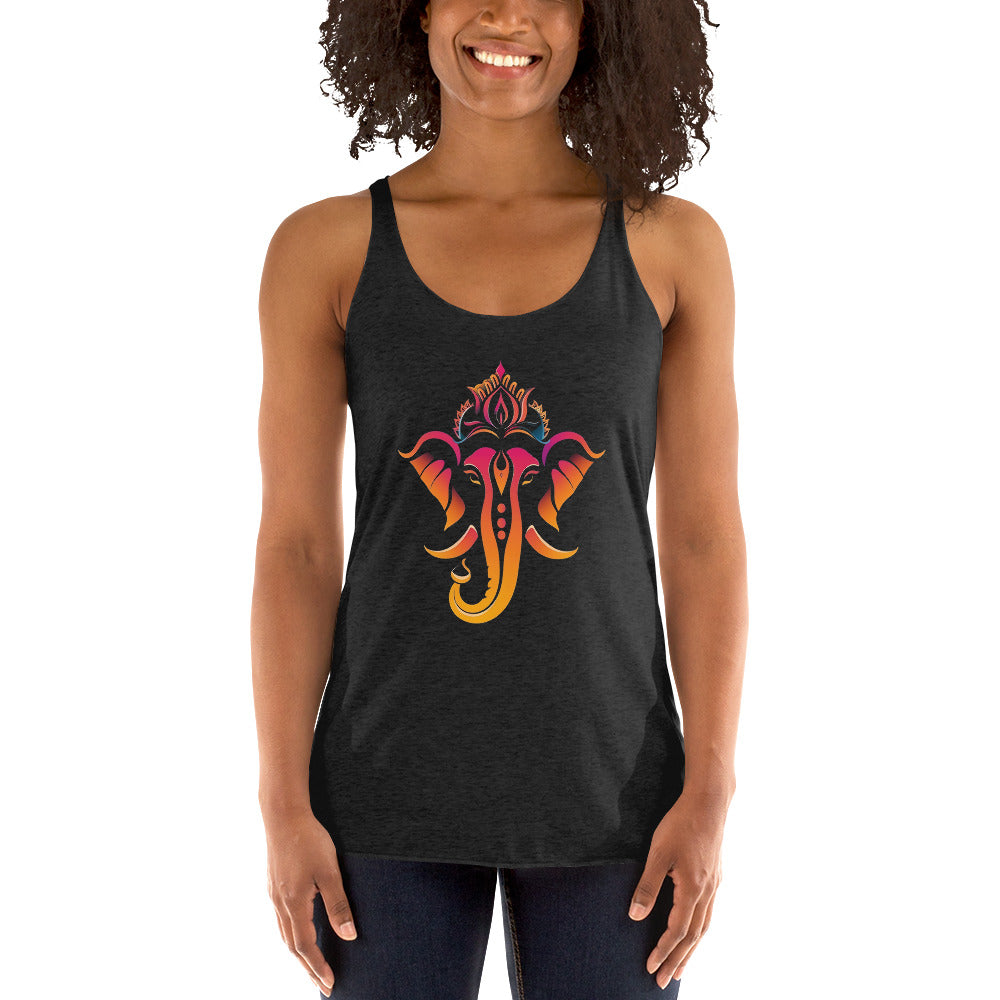 Women's Racerback Tank - Ganesha