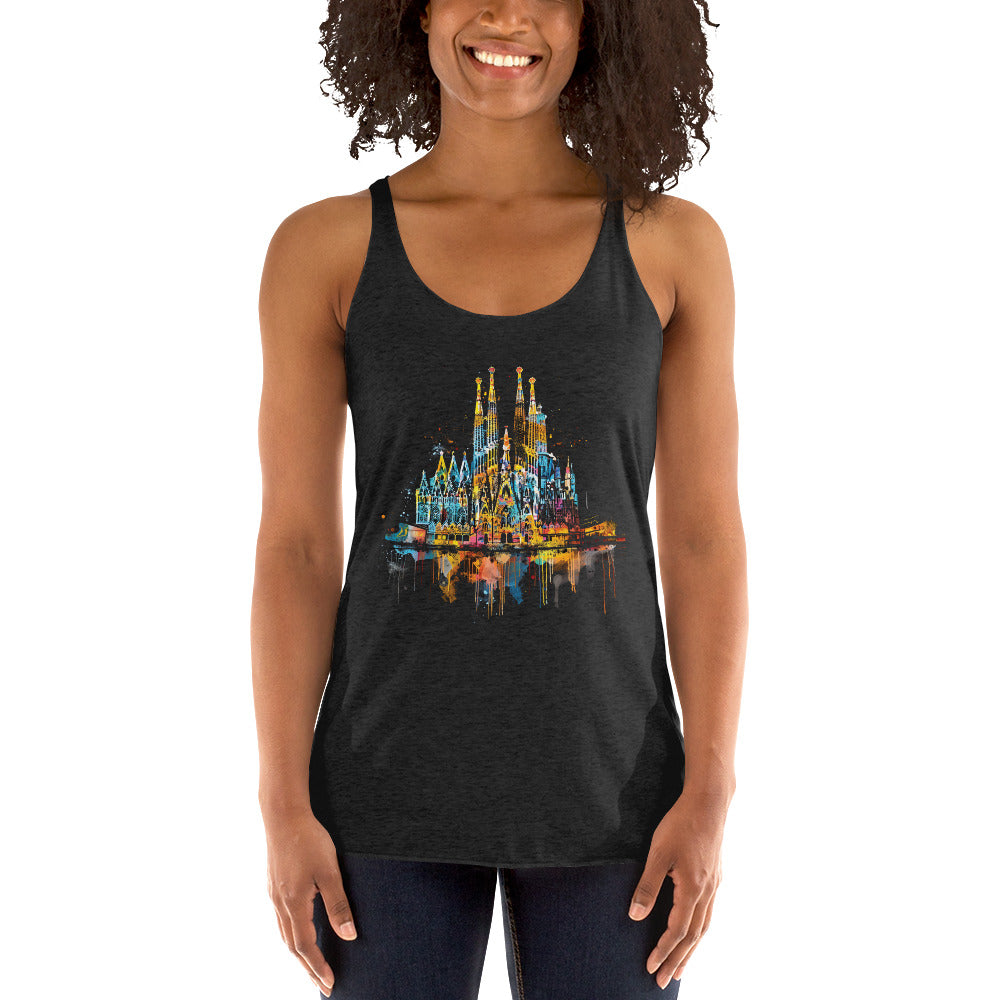 Women's Racerback Tank - Sagrada Familia Church