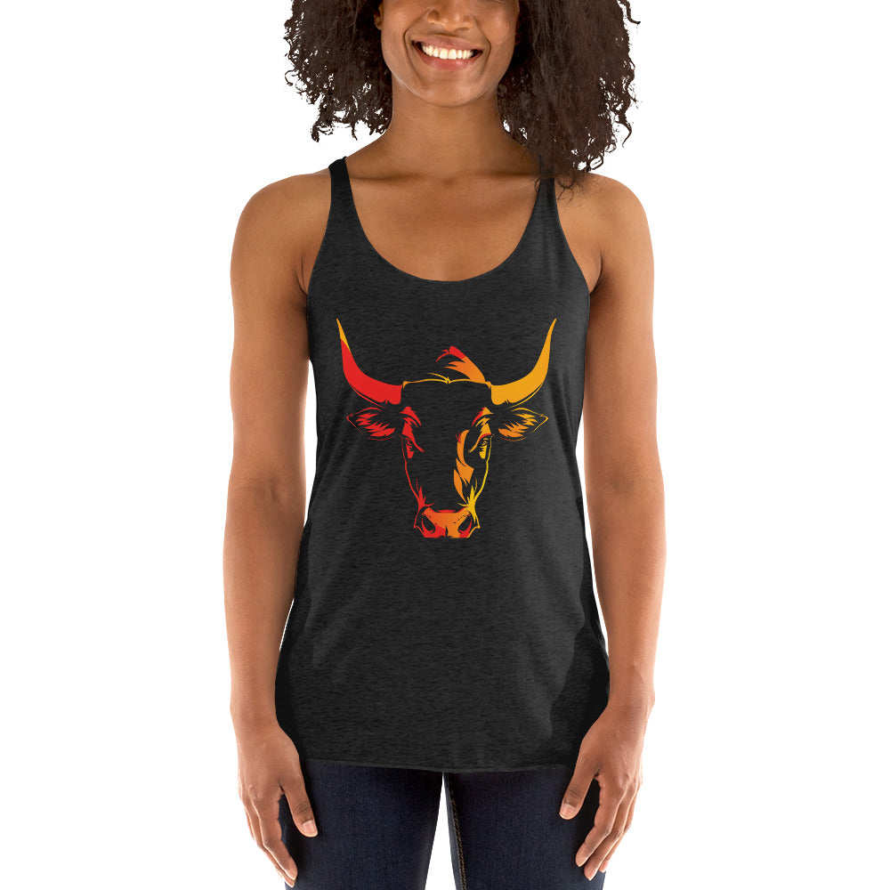 Women's Racerback Tank - Spanish Bull