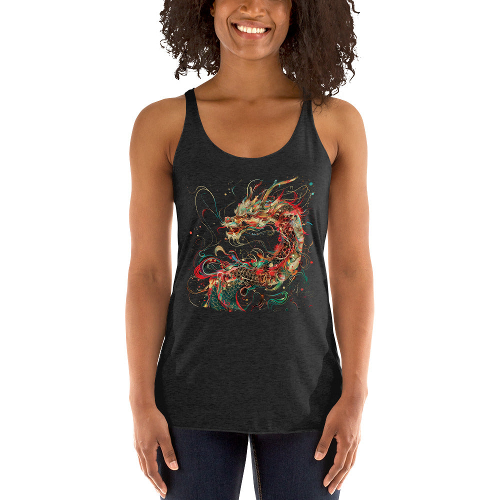 Women's Racerback Tank - Chinese New Year Dragon