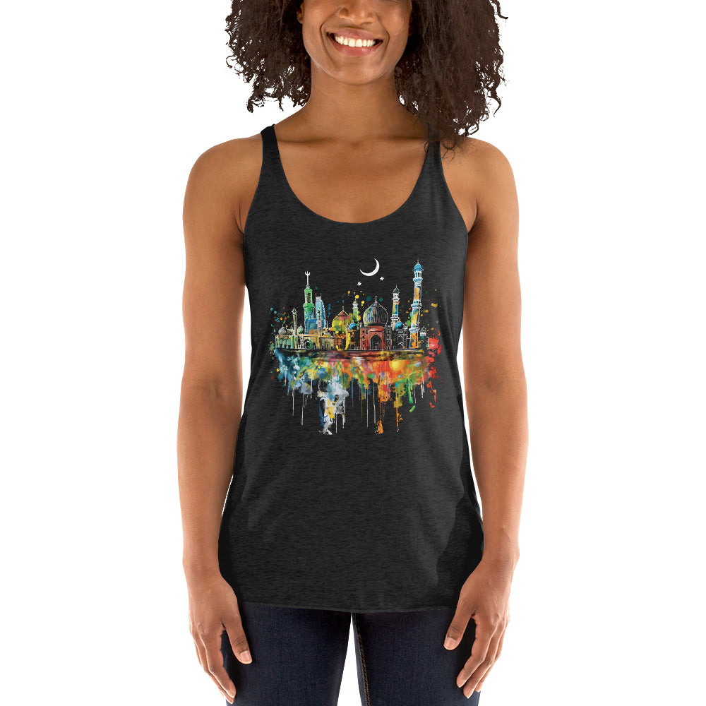 Women's Racerback Tank - Pakistan Architecture