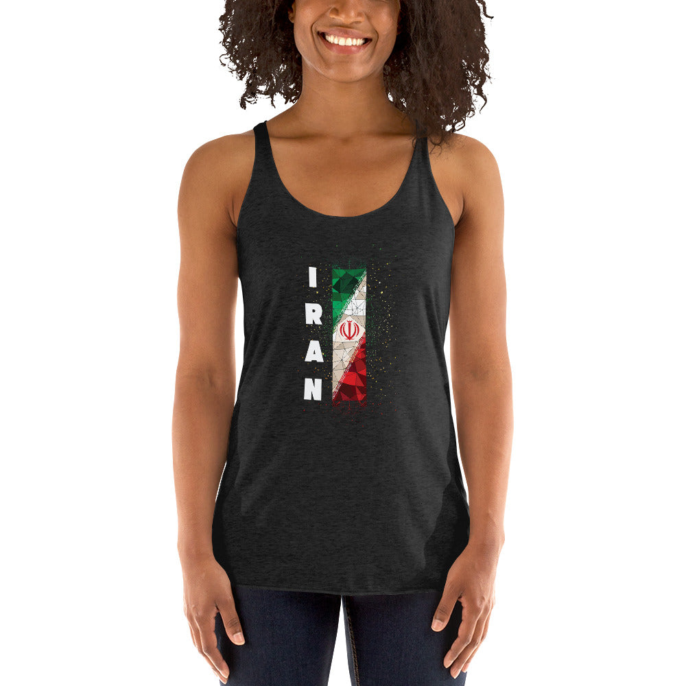 Women's Racerback Tank - Geometric Flag of Iran