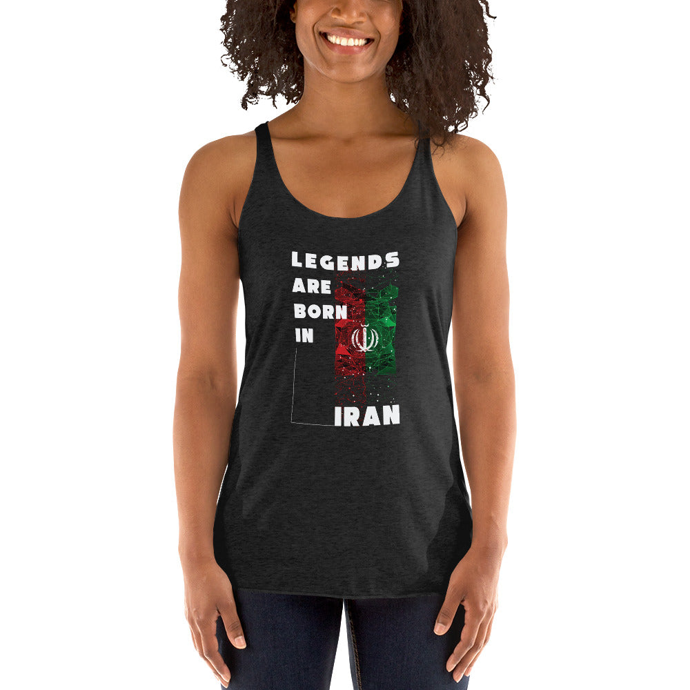 Women's Racerback Tank - Legends Are Born In Iran