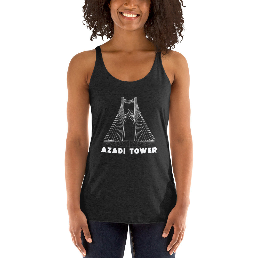 Women's Racerback Tank - Azadi Tower