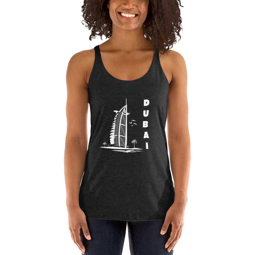 Women's Racerback Tank - Burj Al Arab in Dubai