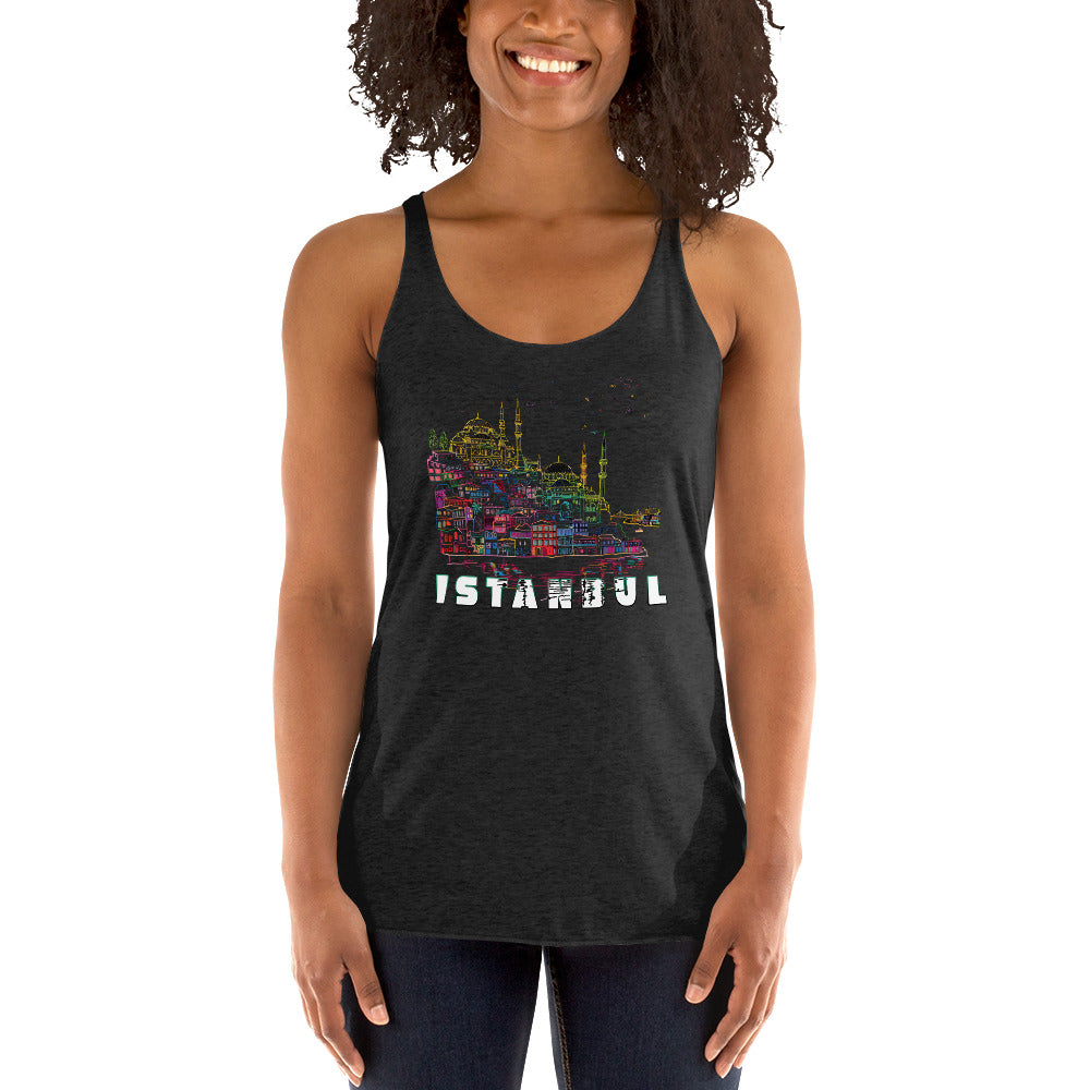 Women's Racerback Tank - Istanbul City