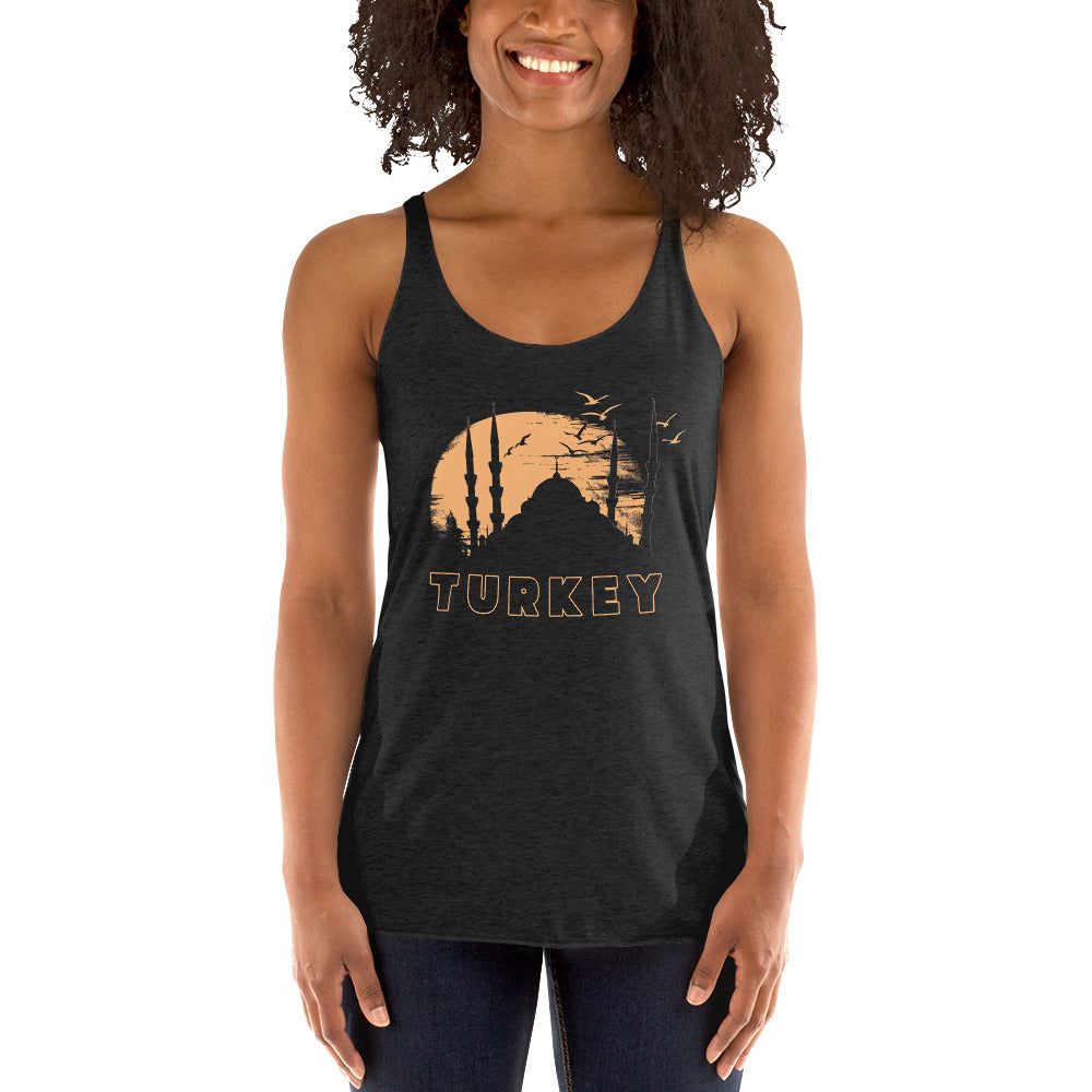 Women's Racerback Tank - Turkish Architecture