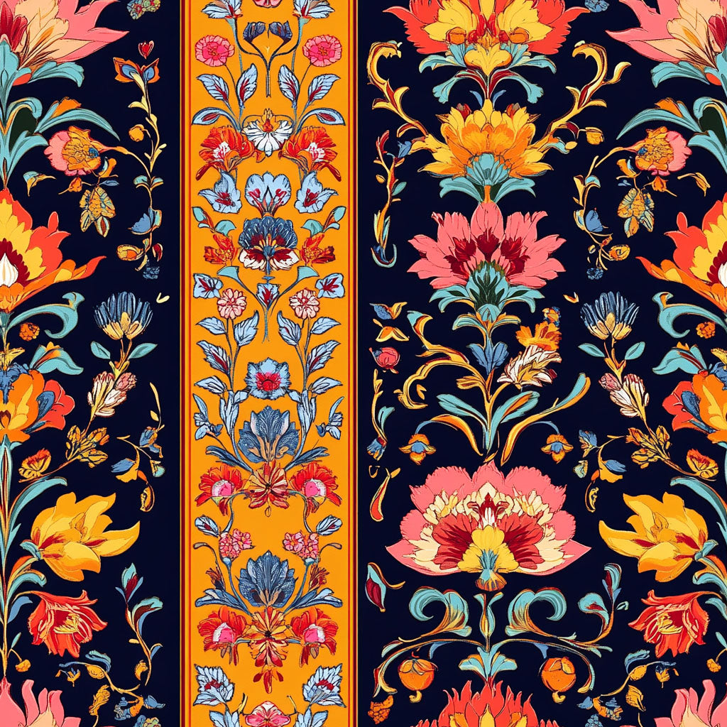 Recycled unisex sports jersey - Persian floral tile